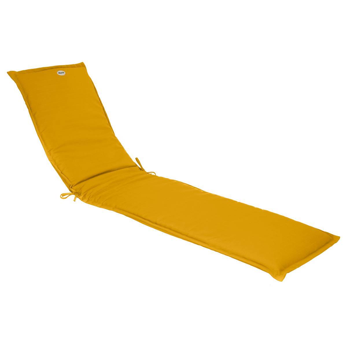 Hesperide - Coussin de transat "Korai" jaune moutarde 190x60cm en polyester Hespéride - Image 1