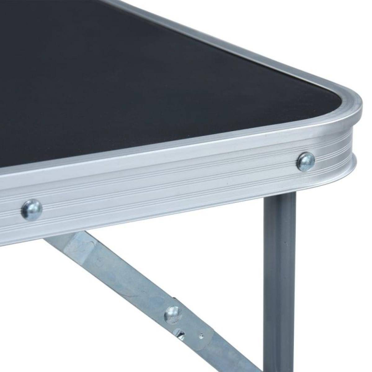 Importdistrib - Table De Camping Pliable Avec Cadre En Métal 80x60xh70 Cm IMPORTDISTRIB - Image 3