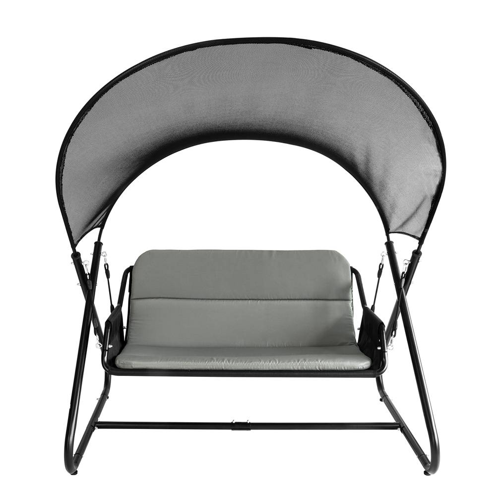 Balancelle Balancelle de Jardin 2 Places Gris Foncé L.164 x l.152 x H.184 cm SoBuy - Image 1
