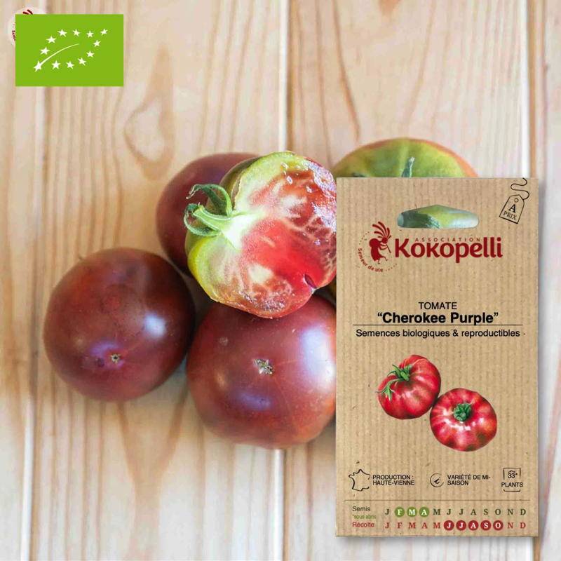Tomate Cherokee Purple- Graines bio à semer