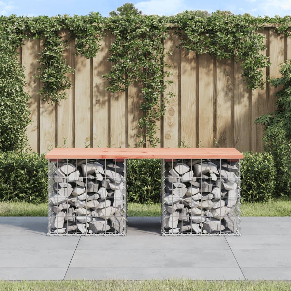PANGIVO - Banc de jardin bois de douglas et acier naturel 103 x 44 x 42 cm, Poids:11.55kg - PANGIVO - Image 1