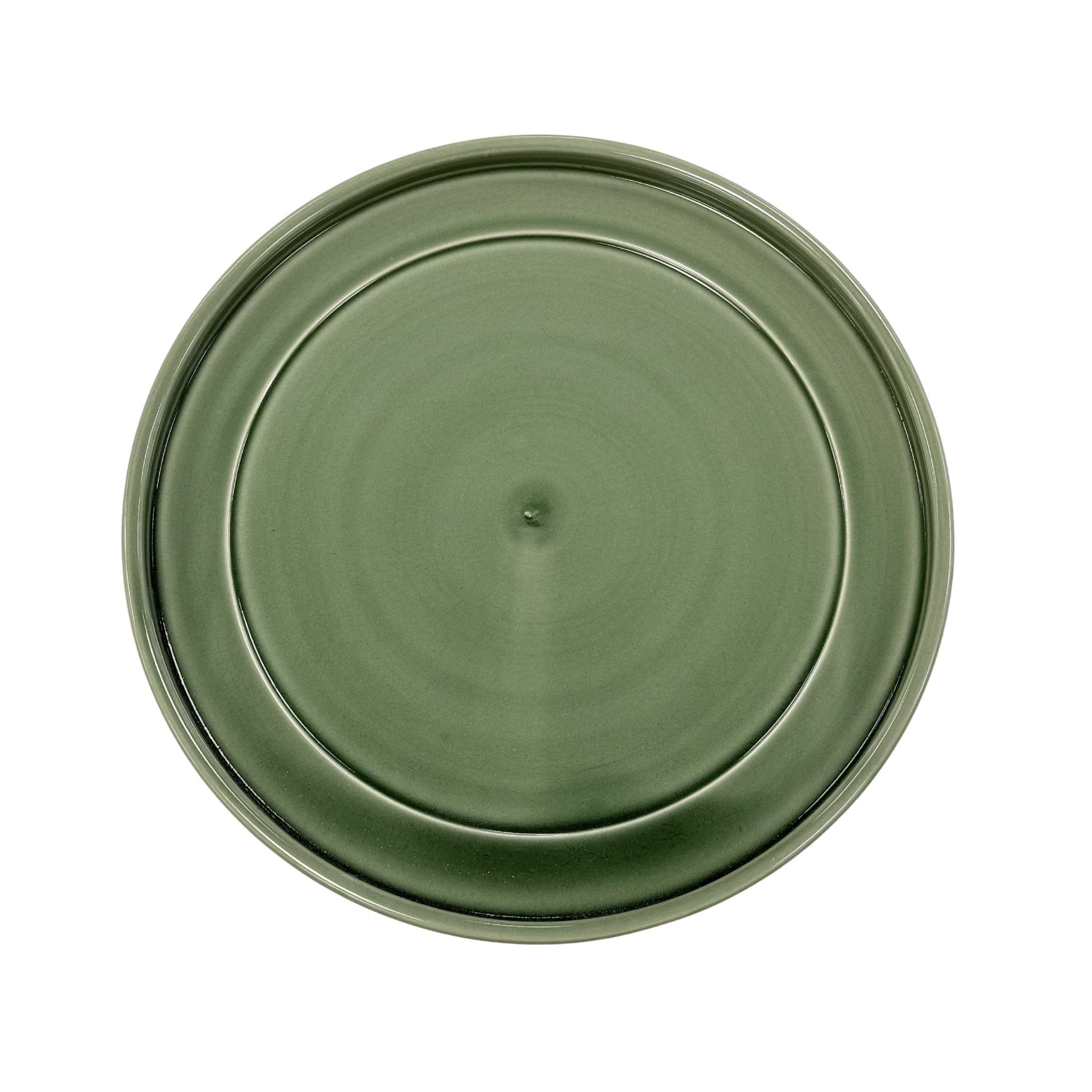 Soucoupe 29cm vert de gris - Image 1