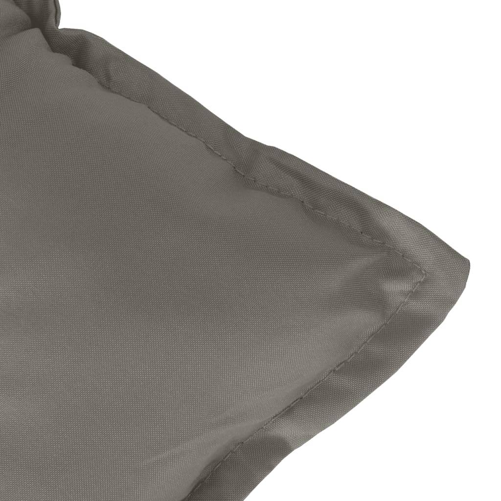 PANGIVO - Lot de 2 coussins de chaise à dossier bas polyester gris foncé 100 x 50 x 7 cm - PANGIVO - Image 9