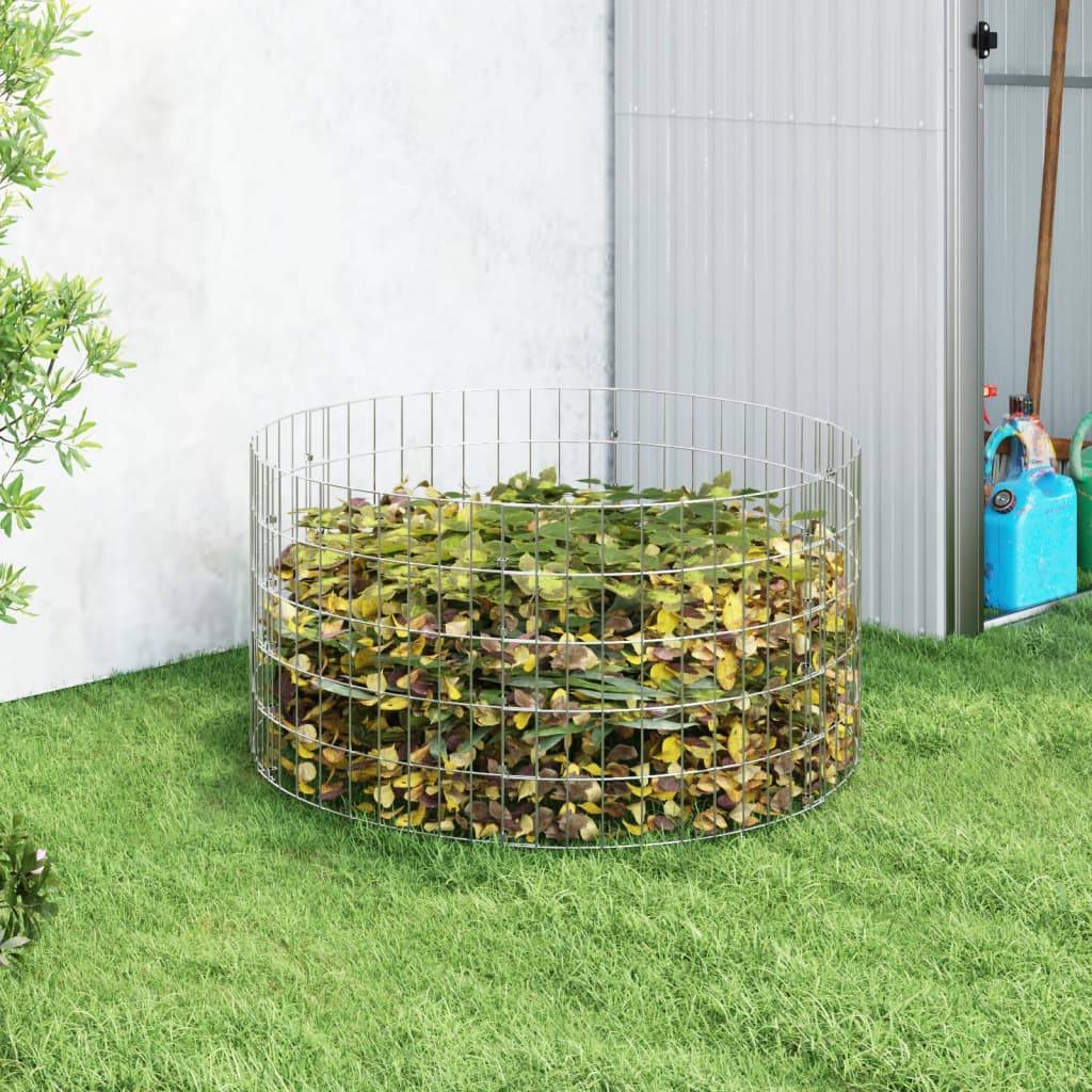 ComfortXL - Composteur de jardin large en acier galvanisé Ø100x50 cm – ComfortXL Outdoor Living - Image 1