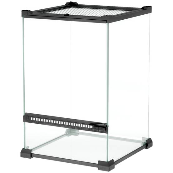 Terrarium en verre noir 20 x 20 x 30 cm - PANGIVO - Image 2