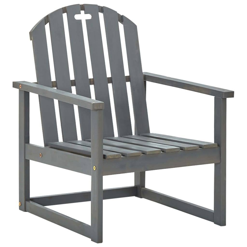 Fauteuils Bas de Jardin en Bois d'Acacia Massif avec Finition Grise Lavée Gris Lot de 2 – ComfortXL Outdoor Living - Image 2