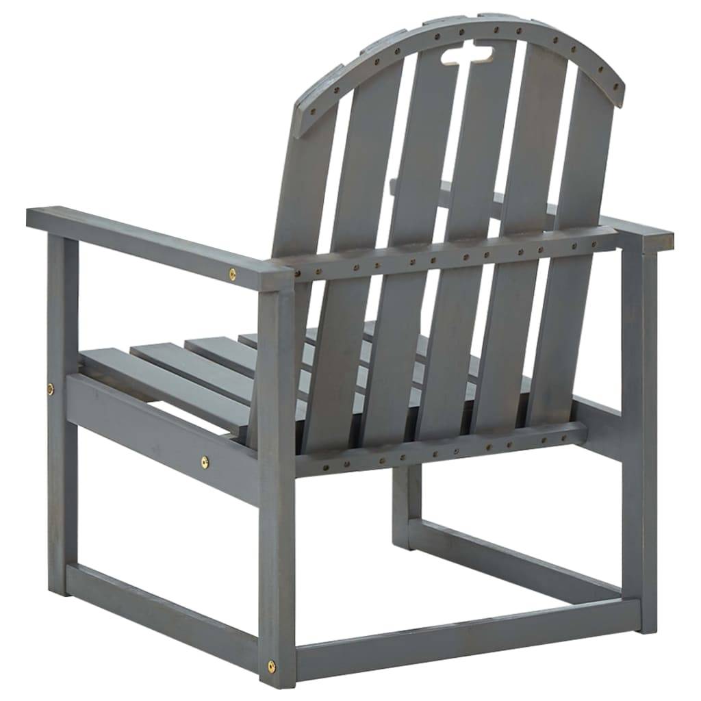Fauteuils Bas de Jardin en Bois d'Acacia Massif avec Finition Grise Lavée Gris Lot de 2 – ComfortXL Outdoor Living - Image 5
