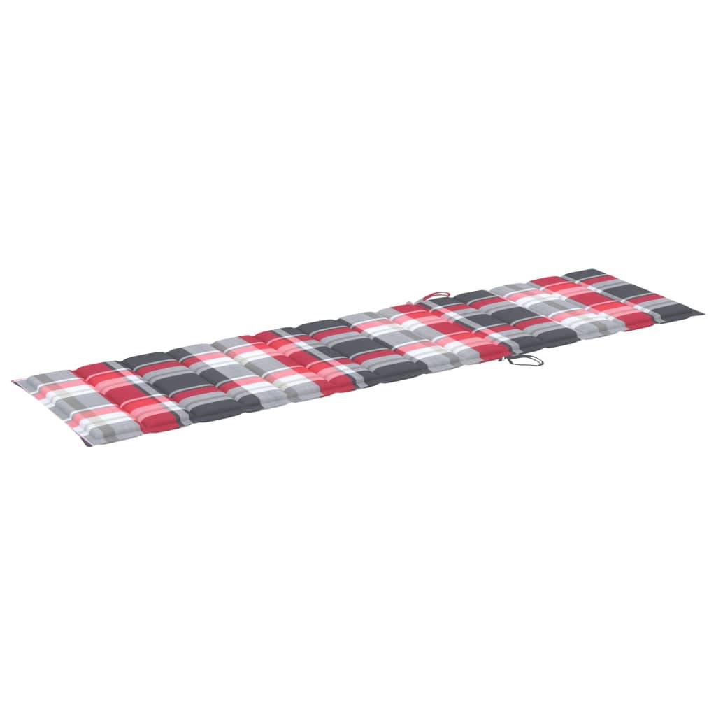 Helloshop26 - Lot de 2 transats chaise longue bain de soleil lit de jardin terrasse meuble d'extérieur avec table et coussin bois de teck solide - Image 7