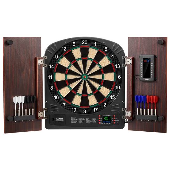 VEVOR Kit cible fléchettes, armoire avec score électrique. Tous accessoires. - Image 1