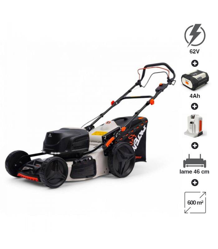 Tondeuse électrique sans fil 62V DAEWOO, lame 46 cm, batterie 4Ah et chargeur - DALLM62-18SP-K1 - Image 8