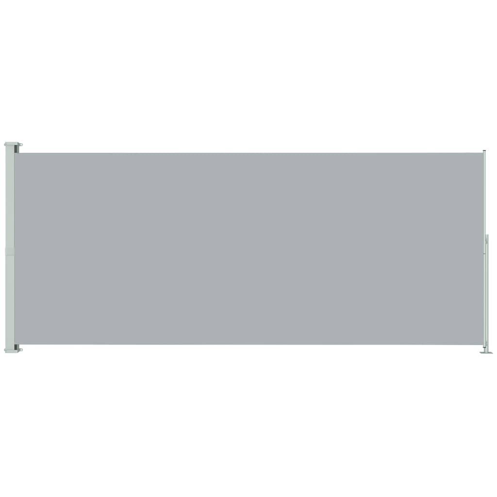 Store Banne latéral - Store rétractable - Auvent extérieur de patio 200x500 cm Gris - Image 1