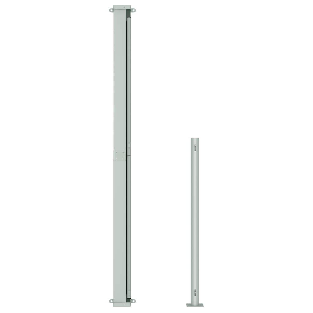 Store Banne latéral - Store rétractable - Auvent extérieur de patio 200x500 cm Gris - Image 4