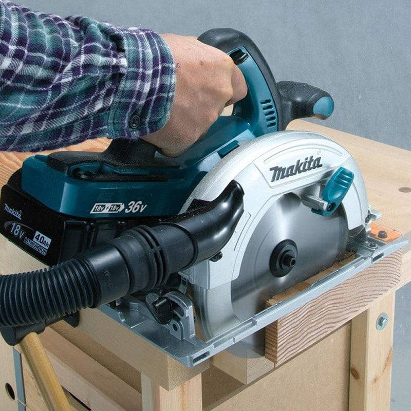 Scie circulaire MAKITA 36V => 2 x 18 V Li-Ion Ø190 mm - Sans batterie, ni chargeur - DHS710ZJ - Image 3
