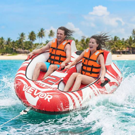 Vevor - VEVOR Bouée Tractée Engin Tractée pour Tubing 2 Passagers pour Jeux Aquatiques - Image 8