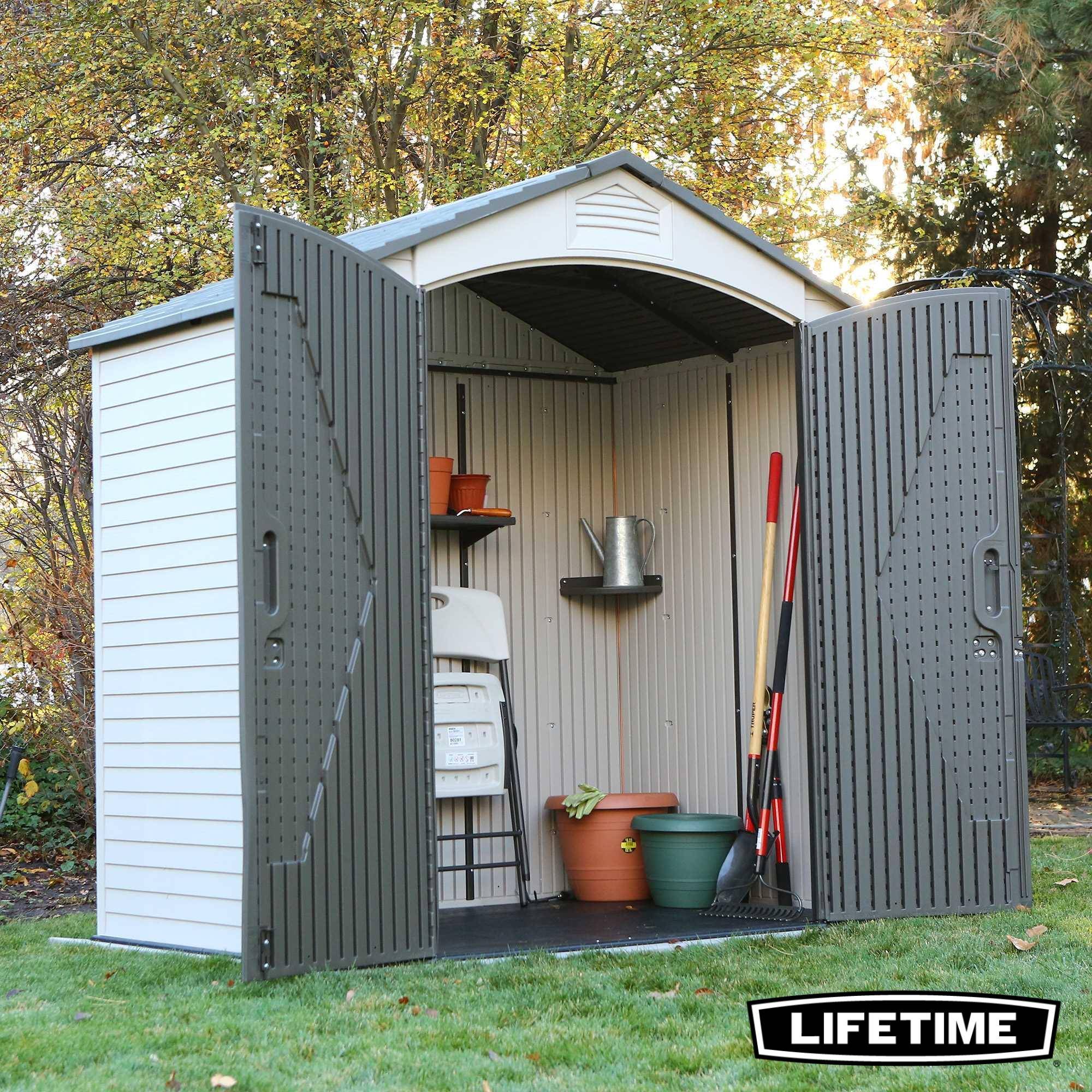 Lifetime - Abri de jardin résine 2.92m2 (2,1 3m x 1,37 m) LIFETIME #60057 - Image 4