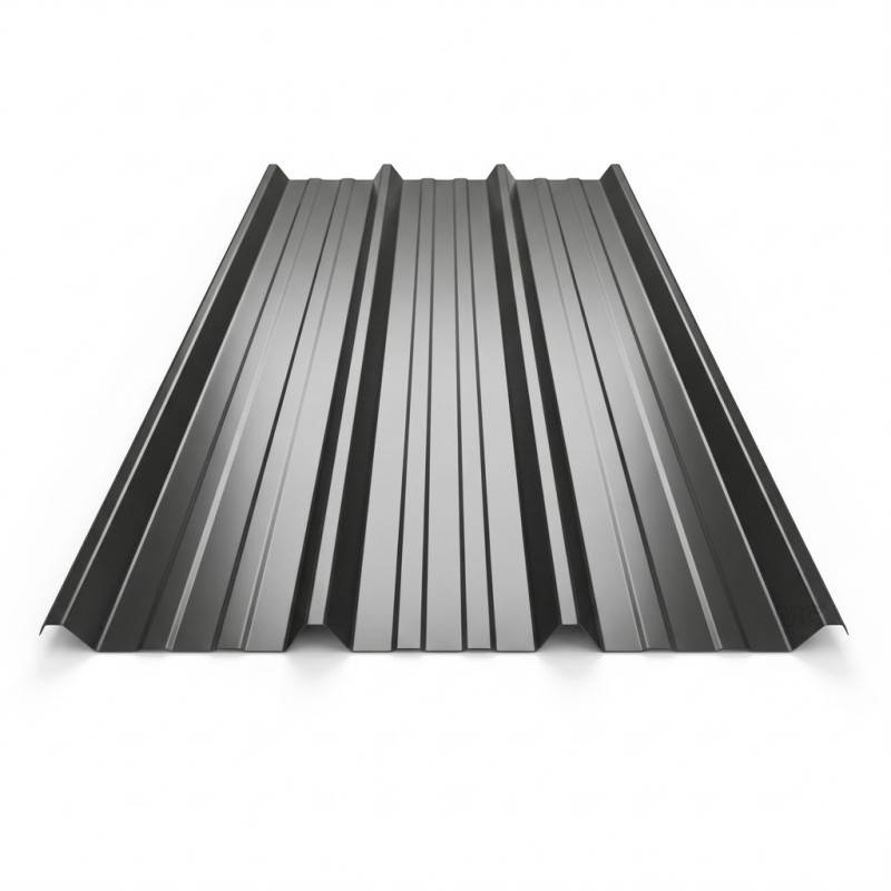 Bac acier laqué 1045 50/100 - Coloris - Gris anthracite RAL 7016, Largeur - 105 cm, Longueur - 200 cm - Image 1