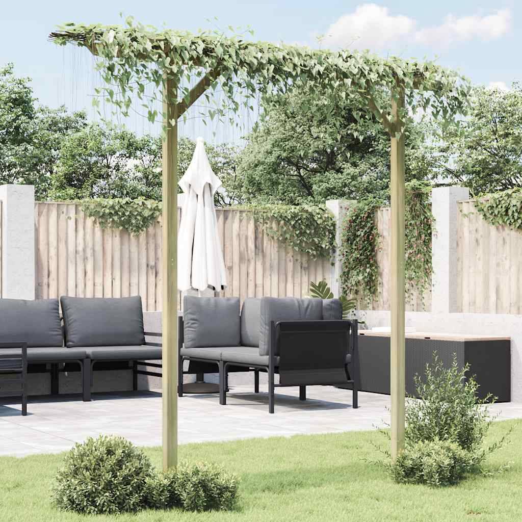 Pergola Arche Jardin Bois Pin Vert Support Rosiers 205x40x203cm - ComfortXL Outdoor Living - Image 3
