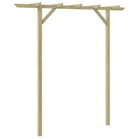 Pergola Arche Jardin Bois Pin Vert Support Rosiers 205x40x203cm - ComfortXL Outdoor Living - Image 2