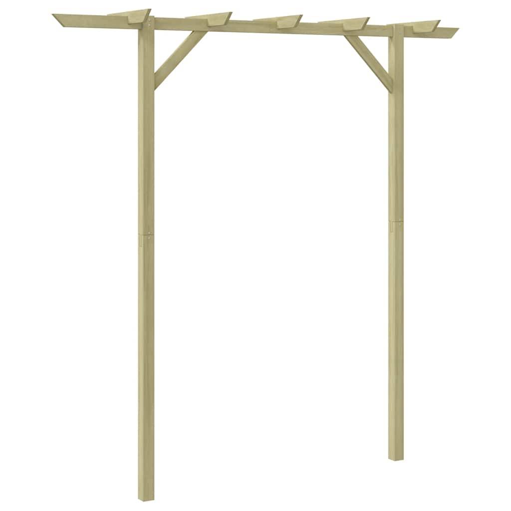 Pergola Arche Jardin Bois Pin Vert Support Rosiers 205x40x203cm - ComfortXL Outdoor Living - Image 2