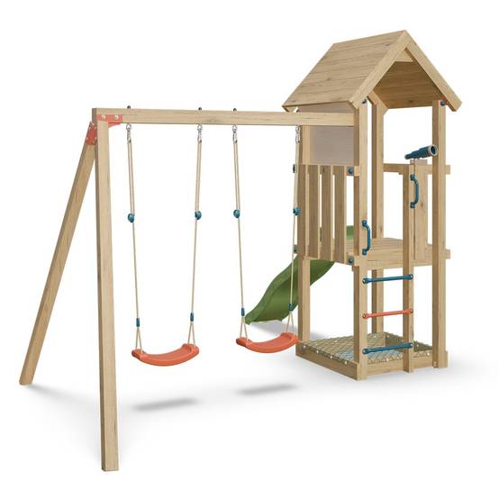 Trigano Jardin - Aire de jeux en bois EASY XPLORER 2 TRIGANO - 6 enfants - Image 3