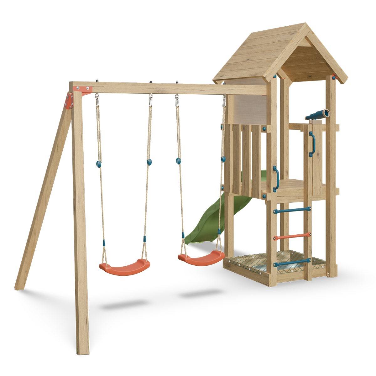 Trigano Jardin - Aire de jeux en bois EASY XPLORER 2 TRIGANO - 6 enfants - Image 3