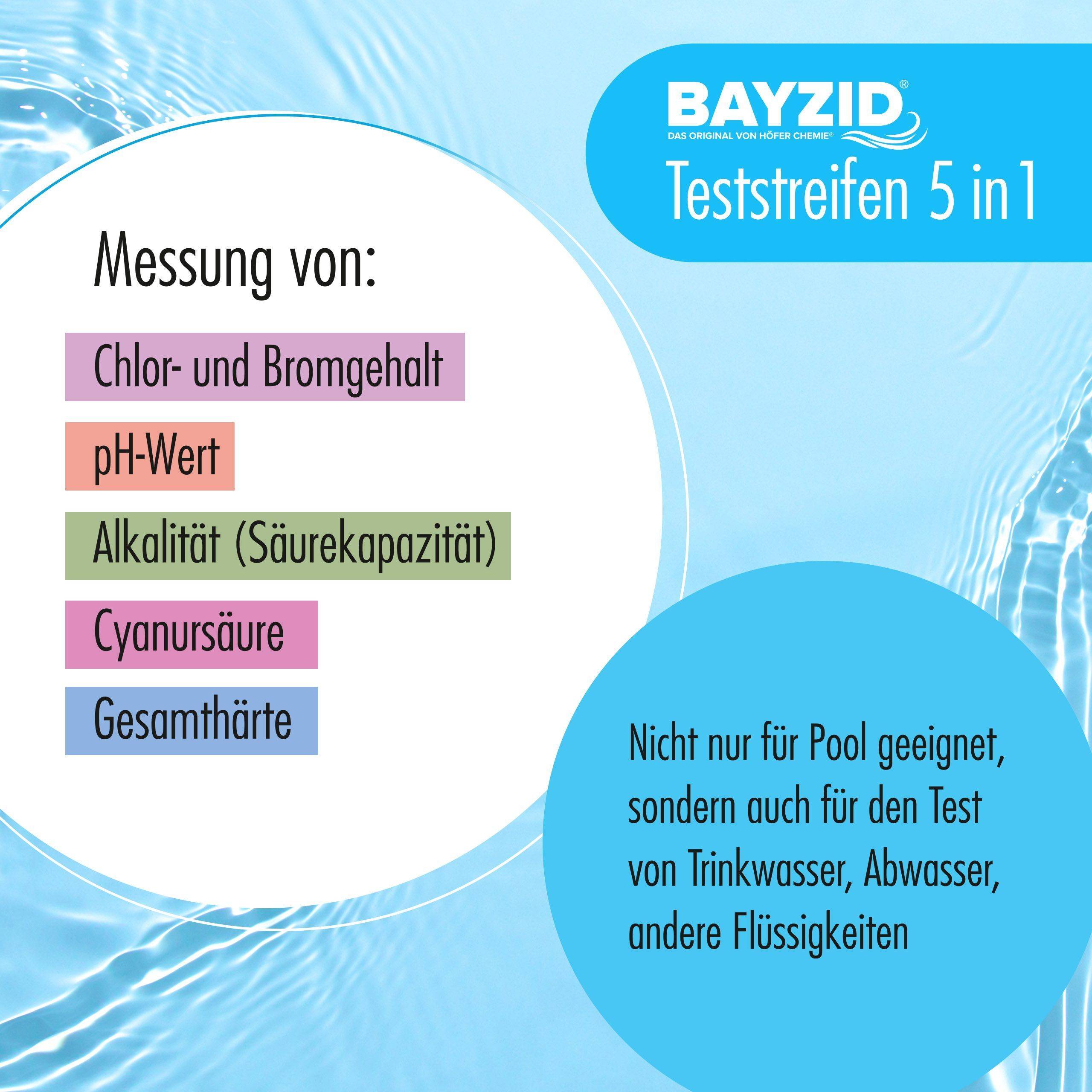 Bandelettes de test 5 en 1 BAYZID® (50 pièces) x 1 - Image 6