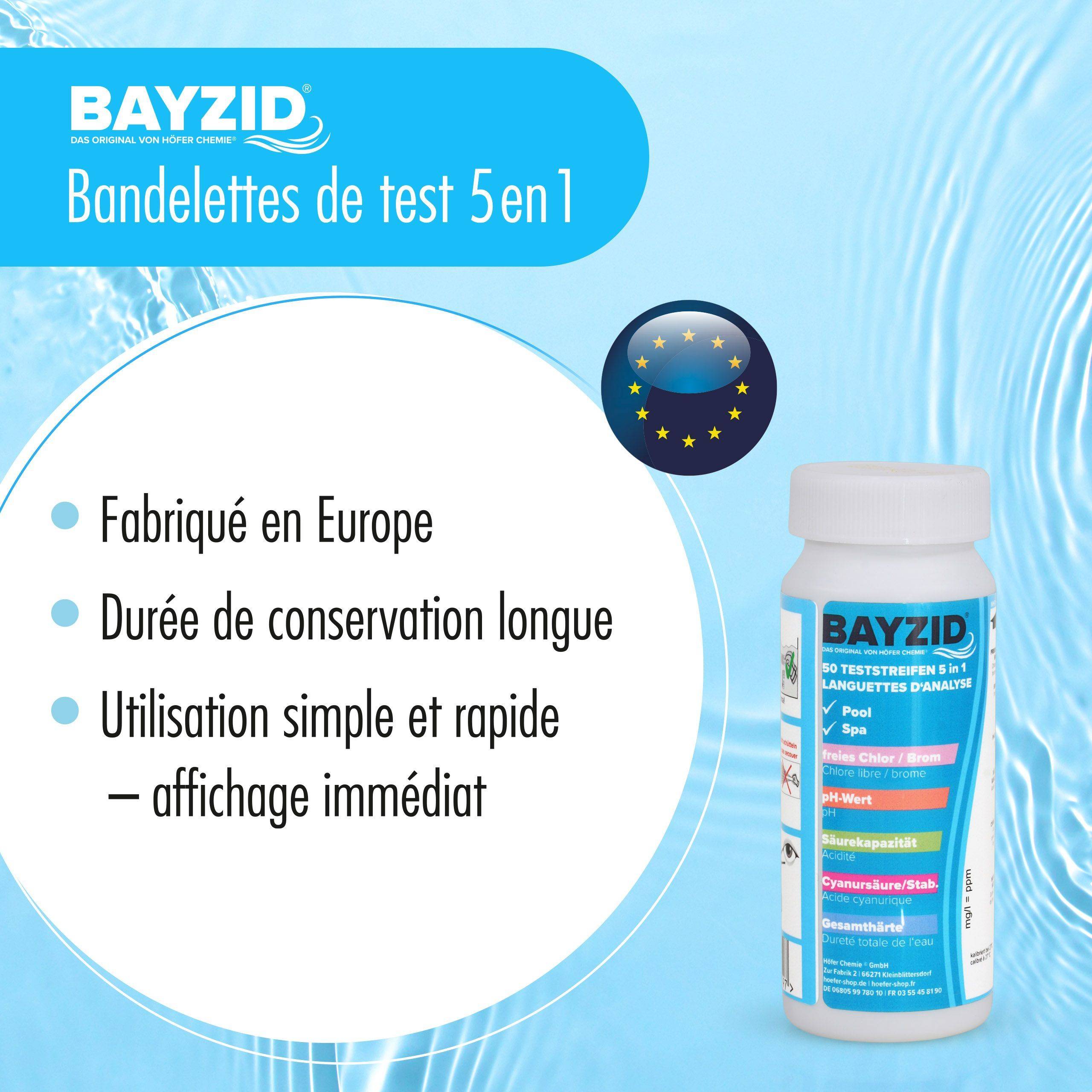 Bandelettes de test 5 en 1 BAYZID® (50 pièces) x 1 - Image 5