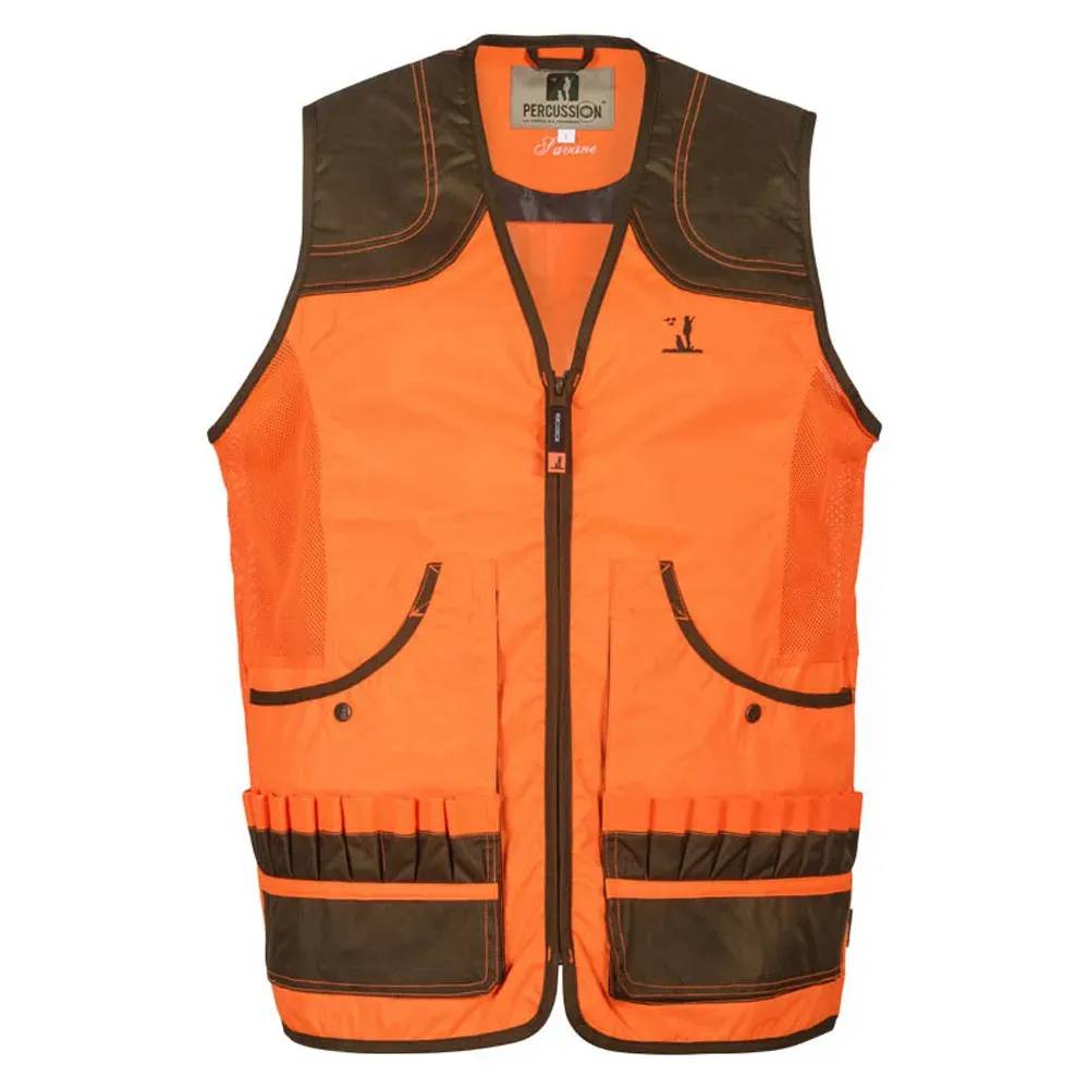 Gilet Percussion Savane haute visibilité avec carnier Percussion