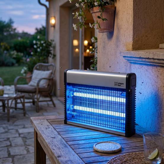 Lampe anti-moustique électrique 20W 80 m² Tiroir récupérateur Piège Insectes Mouches Moucherons, Intérieur Extérieur PLEIN AIR - Image 2
