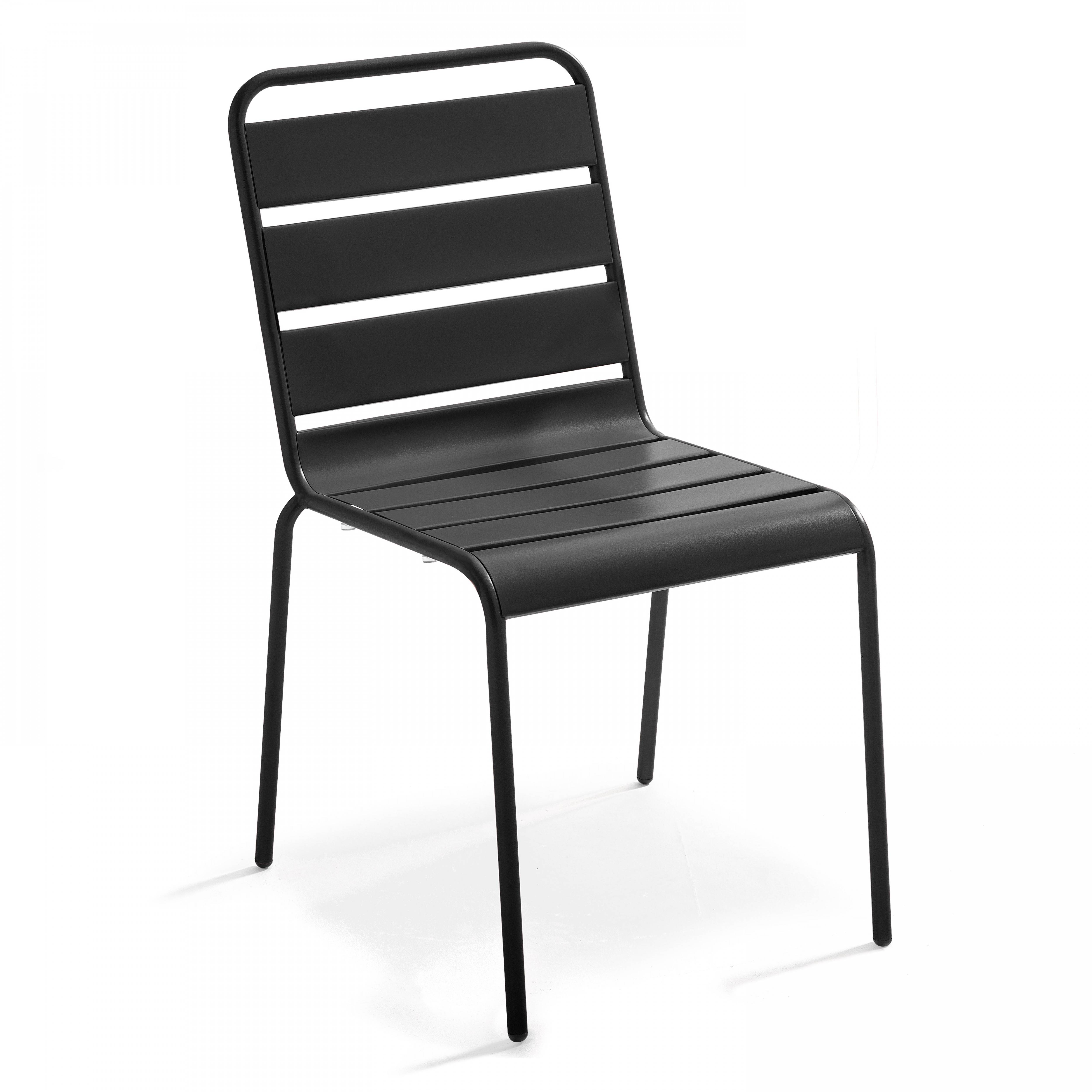 Oviala - Ensemble de terrasse table ronde bois et 4 chaises Tivoli - Oviala - Image 3