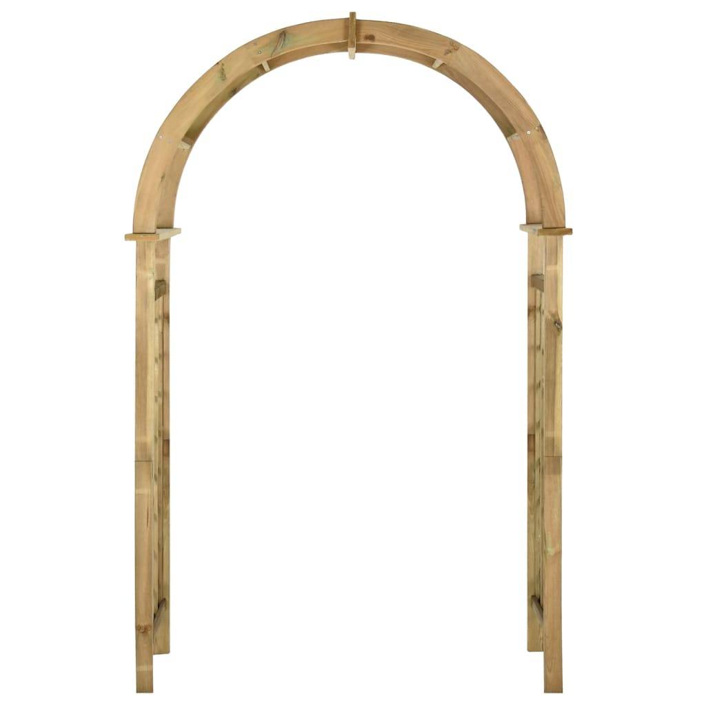 Arche de jardin - Jardinière avec treillis Bois de pin vert imprégné MI4 - Image 1