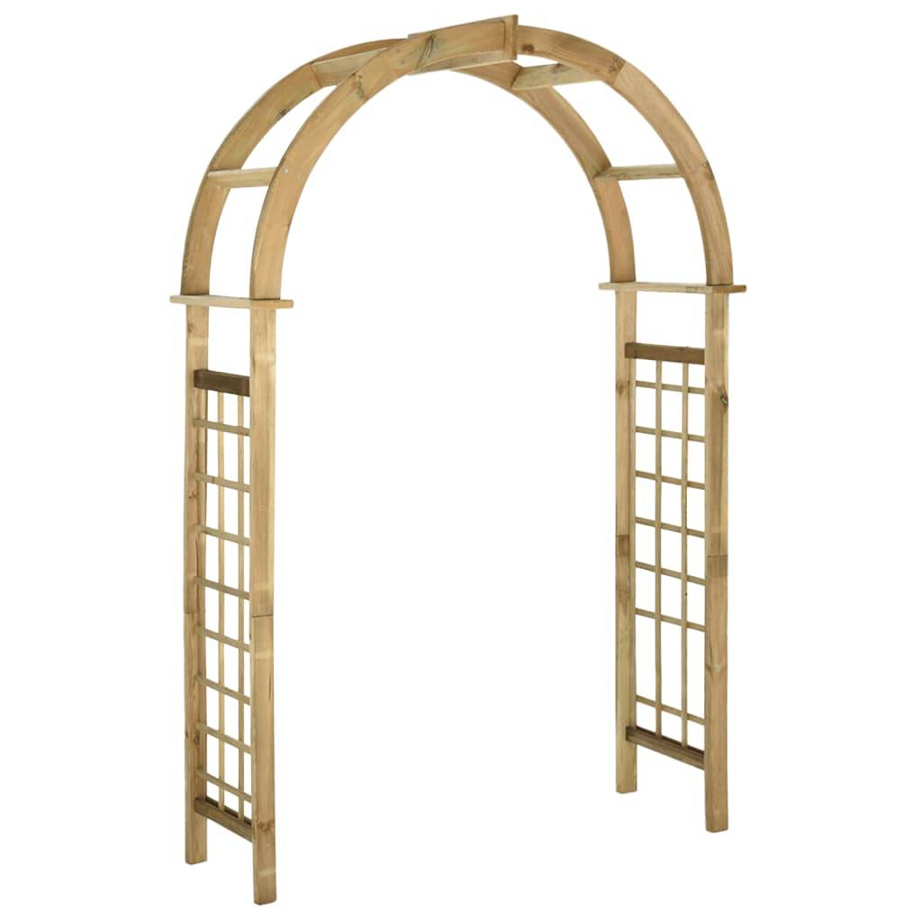 Arche de jardin - Jardinière avec treillis Bois de pin vert imprégné MI4 - Image 2