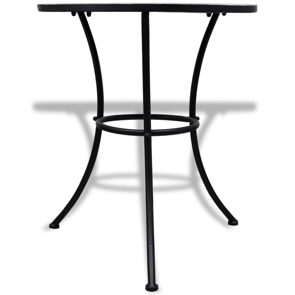 Maison Chic - Ensemble 3 pcs de bistro - Salon De Jardin - Mobilier extérieur Carreaux céramiques Bleu et blanc MI612 - Image 3