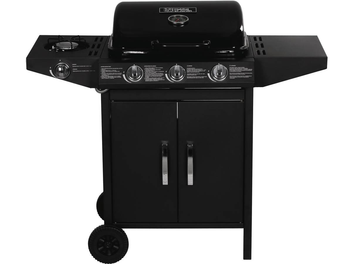 Habitat Et Jardin - Barbecue Gaz "festa 4" - 4 Brûleurs Dont 1 Latéral - 10.5kw - Noir -habitat Et Jardin - Image 2