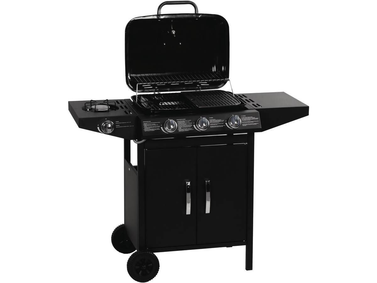 Habitat Et Jardin - Barbecue Gaz "festa 4" - 4 Brûleurs Dont 1 Latéral - 10.5kw - Noir -habitat Et Jardin - Image 4