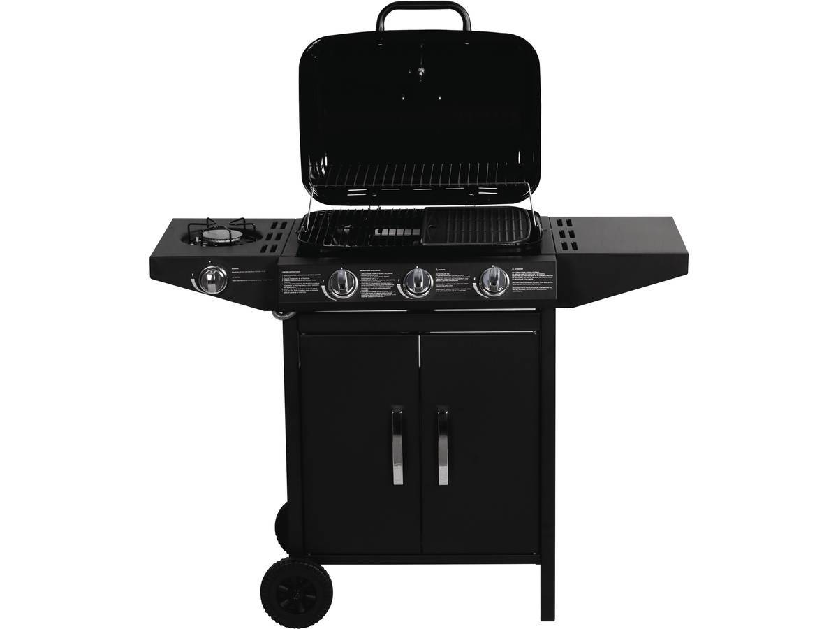 Habitat Et Jardin - Barbecue Gaz "festa 4" - 4 Brûleurs Dont 1 Latéral - 10.5kw - Noir -habitat Et Jardin - Image 3