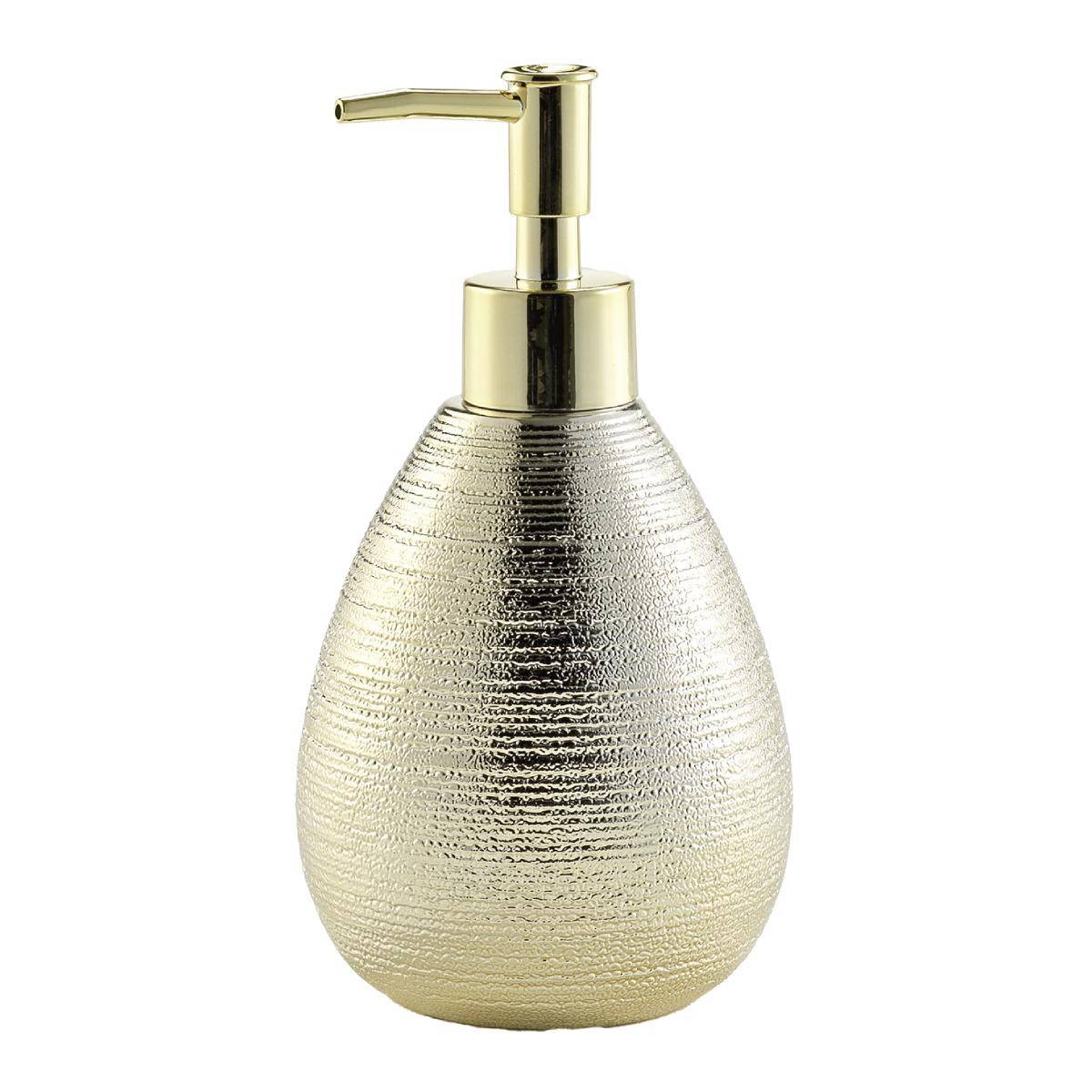Distributeur de Savon Déco "Trésor" 17cm Or - Image 1