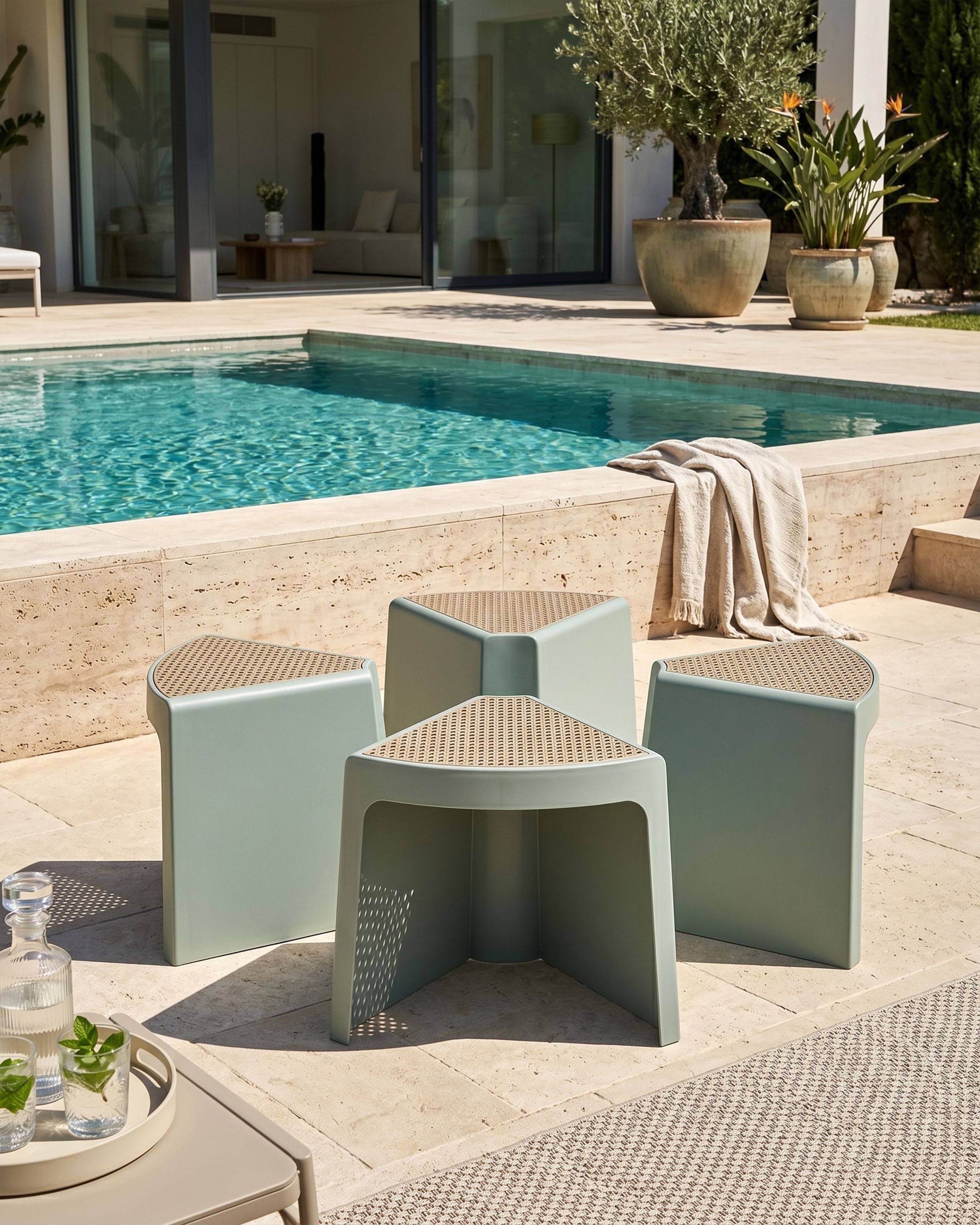 Beliani - Chaise de jardin ABS (matière synthétique durable) Vert menthe EVROS - Beliani - Image 1