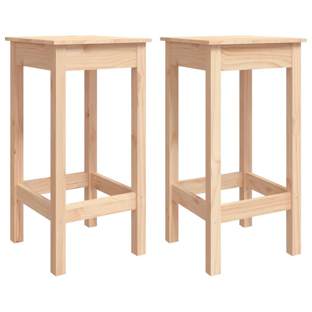 Helloshop26 - Ensemble de bar de jardin 3 pièces bois de pin massif - Image 3