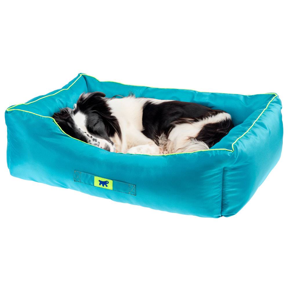 Ferplast - Ferplast Panier Chien Coussin Chien Grande Taille Tissu anti-rayures Lavable en machine à 30°CMatelas pour chien imperméable 78 x 56 x 22 cm.Bleu - Image 4