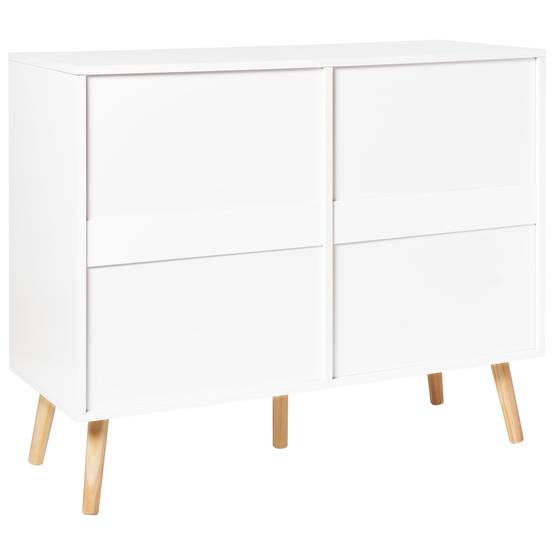 Beliani - Commode MDF Blanc NEWARK - 100x39x80- Beliani - Image 6