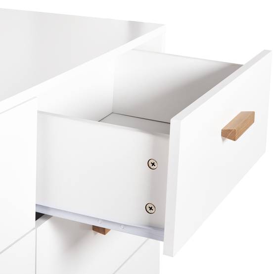 Beliani - Commode MDF Blanc NEWARK - 100x39x80- Beliani - Image 7