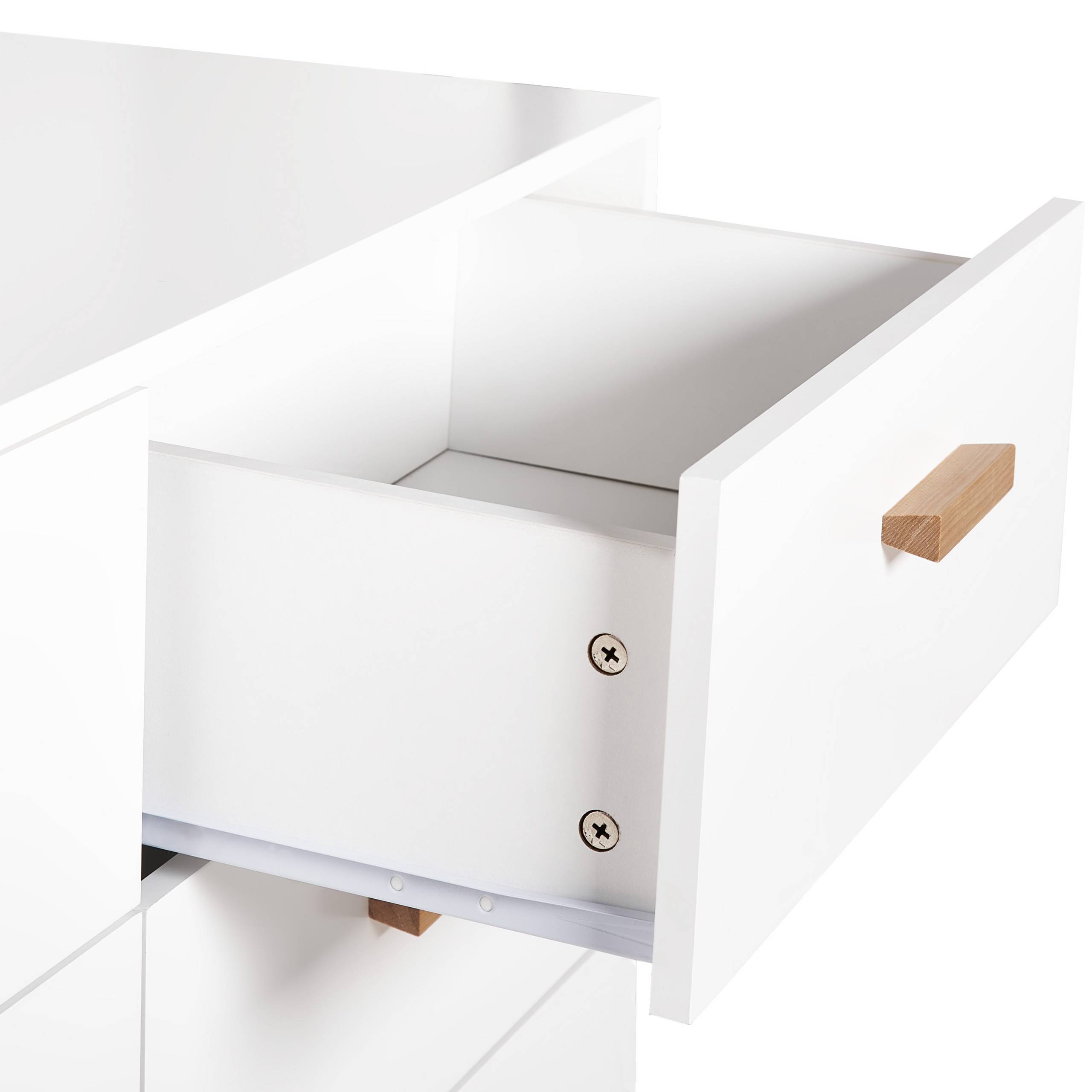 Beliani - Commode MDF Blanc NEWARK - 100x39x80- Beliani - Image 7