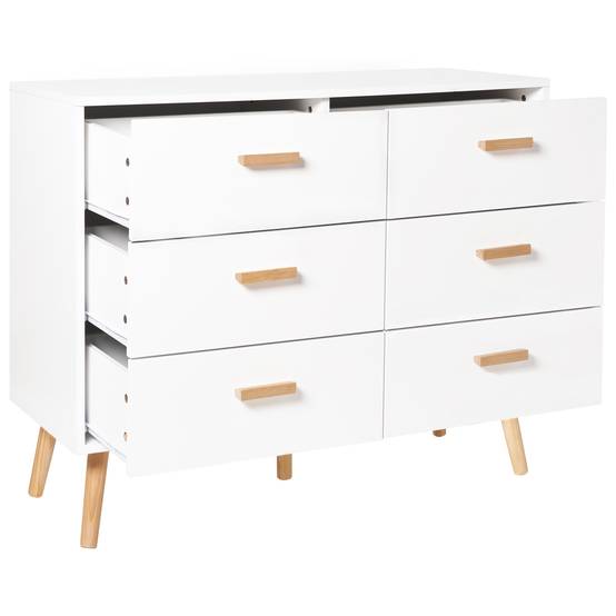 Beliani - Commode MDF Blanc NEWARK - 100x39x80- Beliani - Image 4