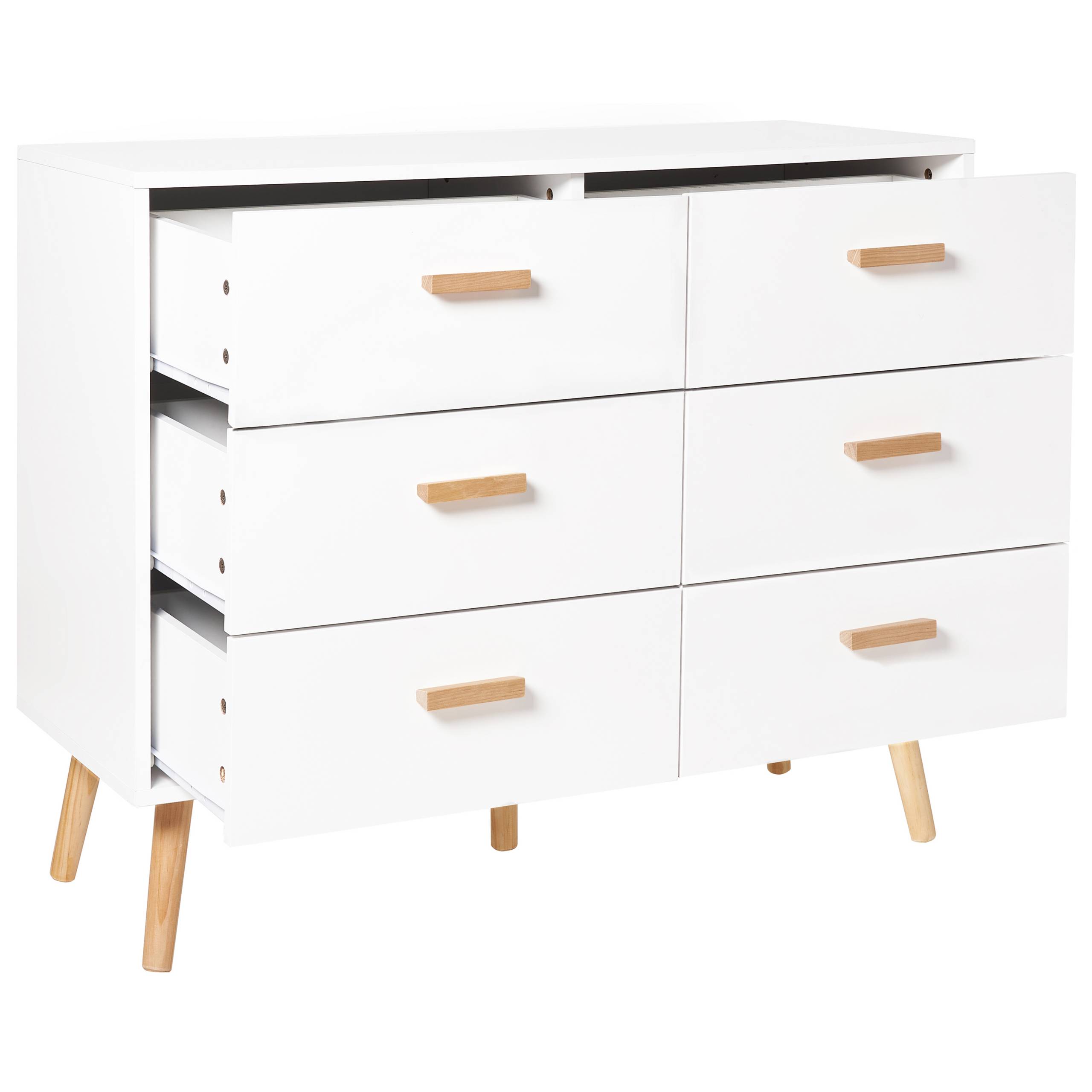 Beliani - Commode MDF Blanc NEWARK - 100x39x80- Beliani - Image 4