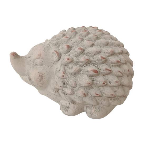 Statue statuette sculpture animaux hérisson déco jardin béton gris 21cm Chemin de campagne - Image 1