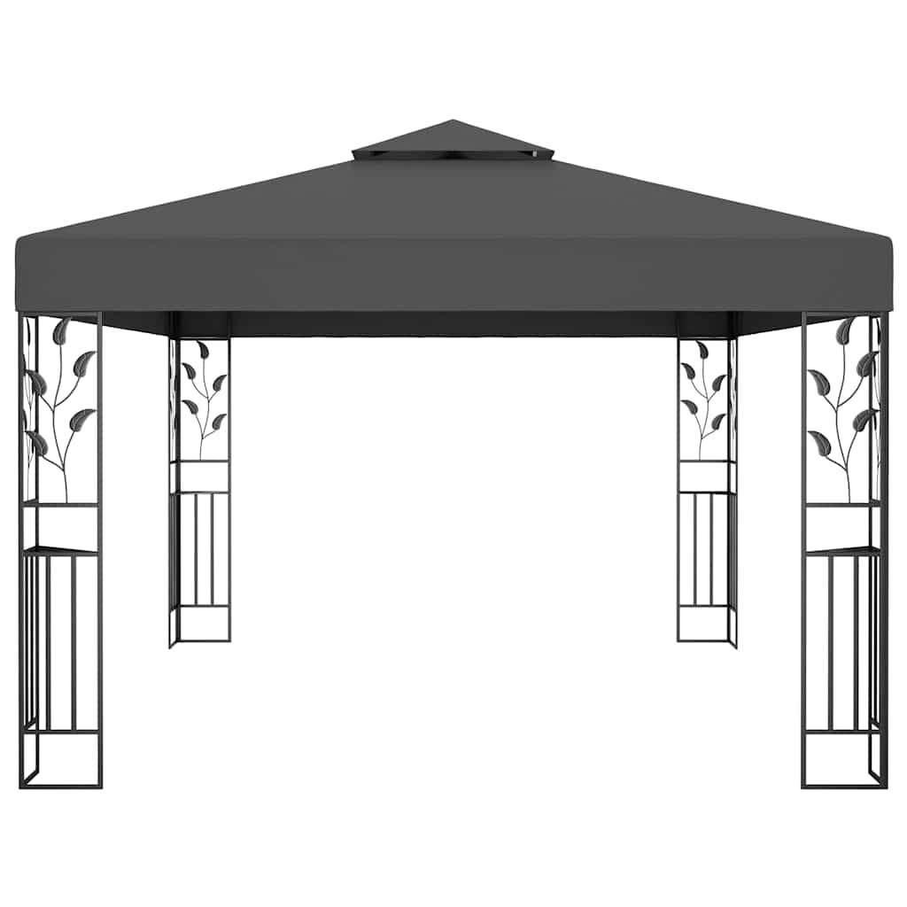 Vidaxl - Tonnelle avec double toit 3x4 m Anthracite 12 m² vidaXL 48031 - Image 4
