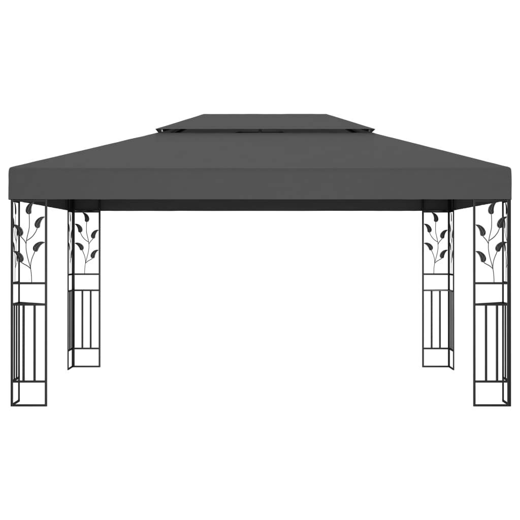 Vidaxl - Tonnelle avec double toit 3x4 m Anthracite vidaXL 48031 - Image 2