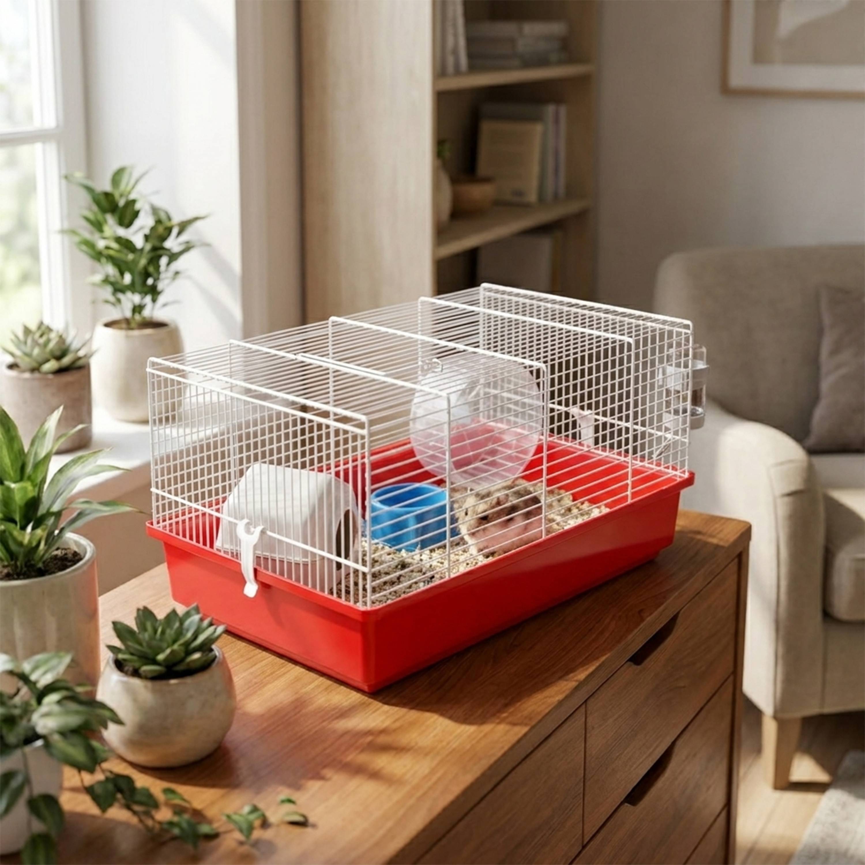 Ferplast - Cage pour Hamsters Petits Rongeurs CRICETI 9, en Plastique, Accessoires inclus - Image 3