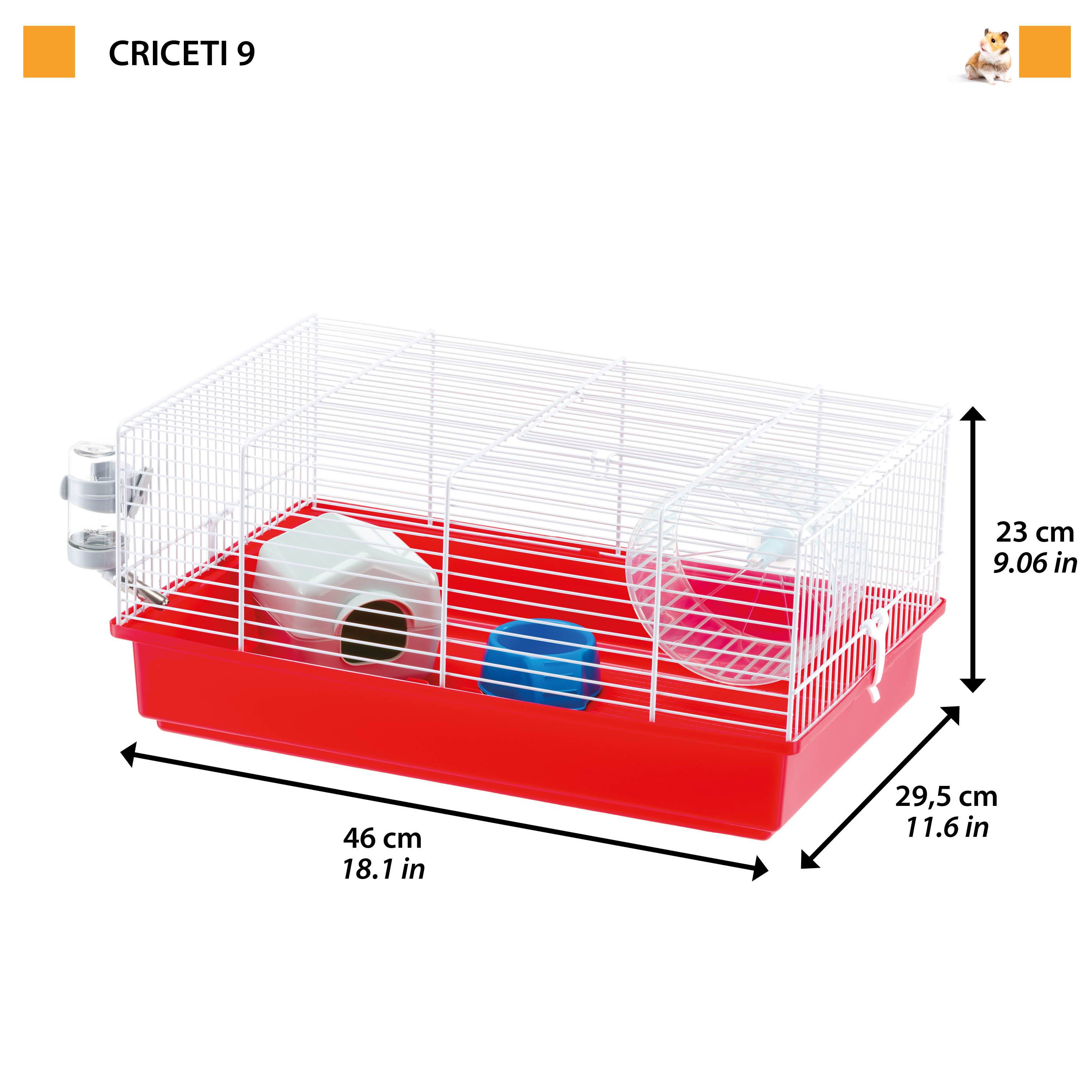 Ferplast - Cage pour Hamsters Petits Rongeurs CRICETI 9, en Plastique, Accessoires inclus - Image 2